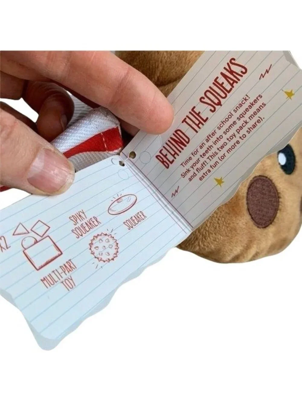 Bark Dog Chew toy Milk Coffee Set 2 Squeaker plush School Snack Pack Gift NWT
